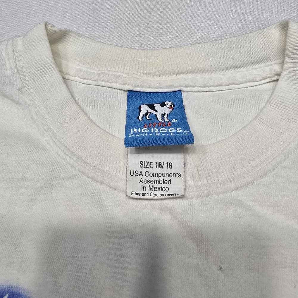Vintage Y2K Little Big Dogs Hasta La Vista Osama Bin Laden Hot Dog Youth Tshirt - Picture 3 of 9